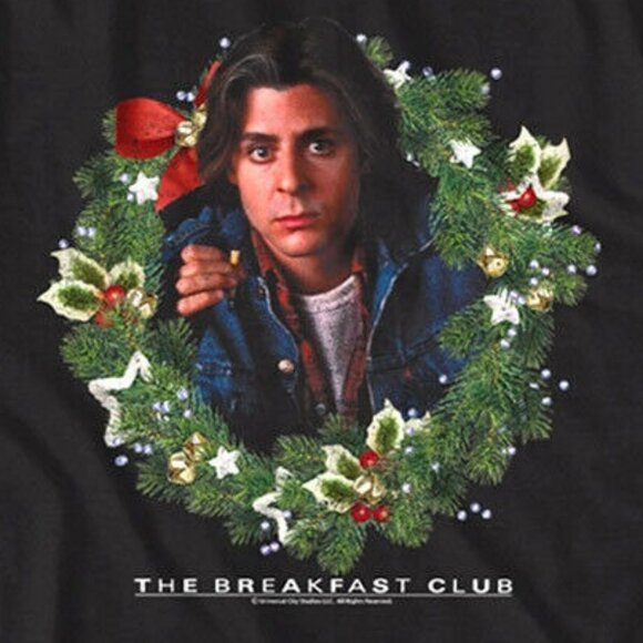 Breakfast Club Bender Christmas Wreath Funny Holiday Party Fan Gift T-shirt 05 - Picture 2 of 5